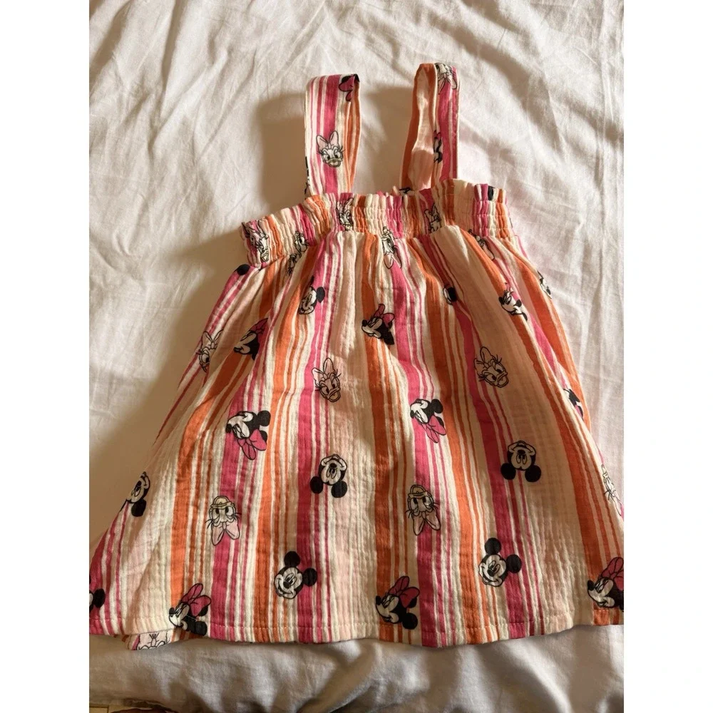 Disney Minnie Mouse Daffy Duck Kids 2 Piece Tank Top Shorts Outfit Pink New 6x